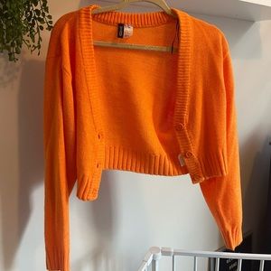 Bright Orange Cardigan